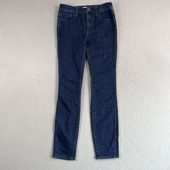 Madewell 10” High Riser‎ Skinny Skinny Dark Wash Blue Denim Jeans Mens Size 26 - Picture 1 of 11